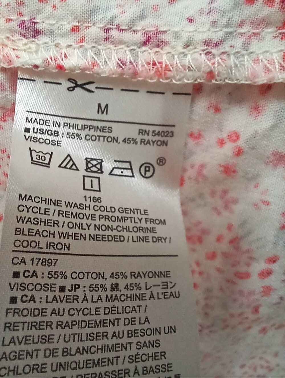 BANANA REPUBLIC Pink Floral Sundress Cotton Puff Sleeve Print Cottagecore Size M - Picture 10 of 12